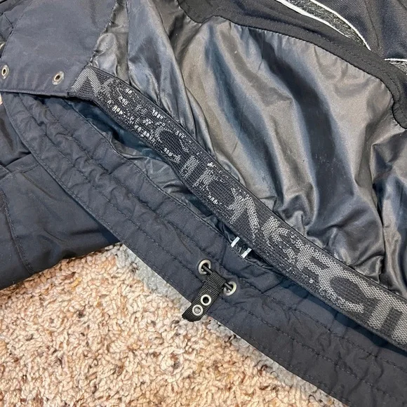 Section Vintage MFM Snowboard Coat Jacket With Hood Rare Black XL - Picture 4 of 16